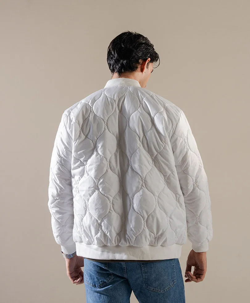 White Diamond Quilted Jacket