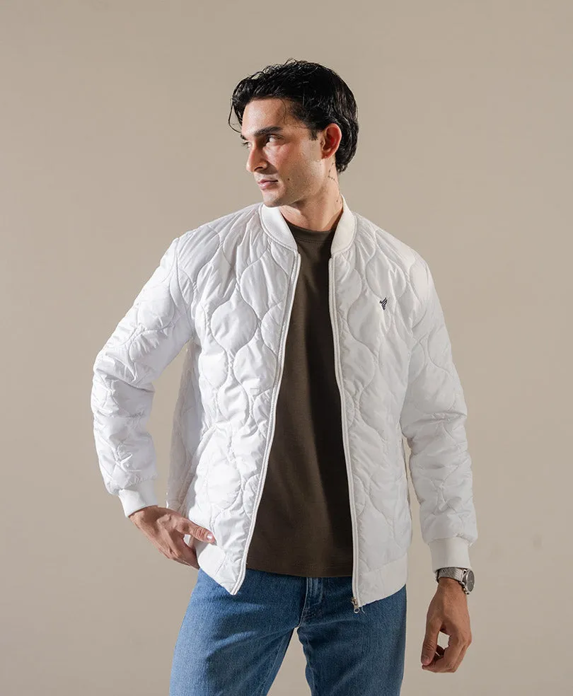 White Diamond Quilted Jacket