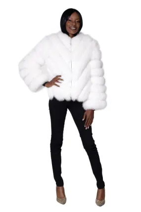 White Fox Bomber Jacket