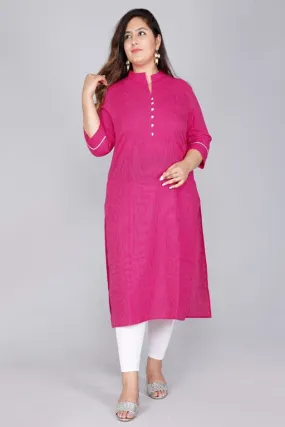 Women's Kantha Cotton Stitched Plus Size Kurta