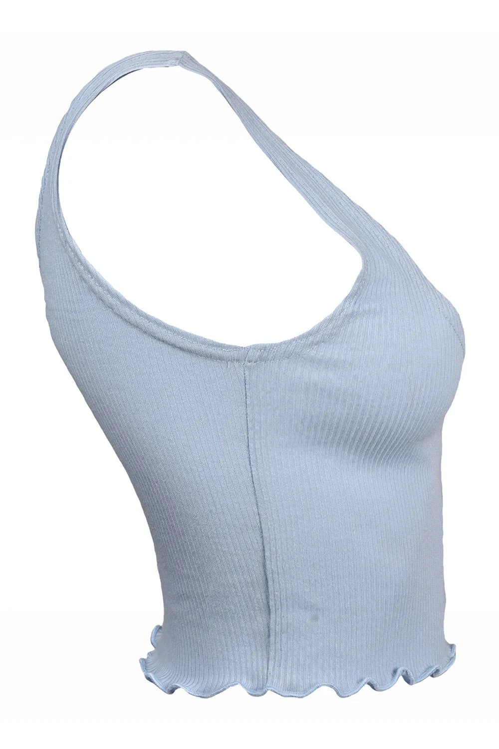 Womens Strappy Sleeveless Crop Top - UK 10