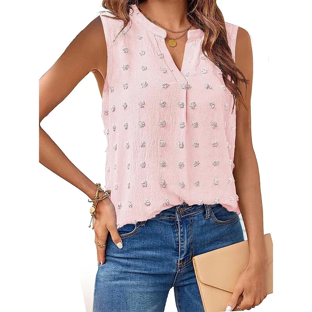 Women's Summer Tank Top | Sleeveless V Neck Corset Shirt  Dressy Casual T-Shirt