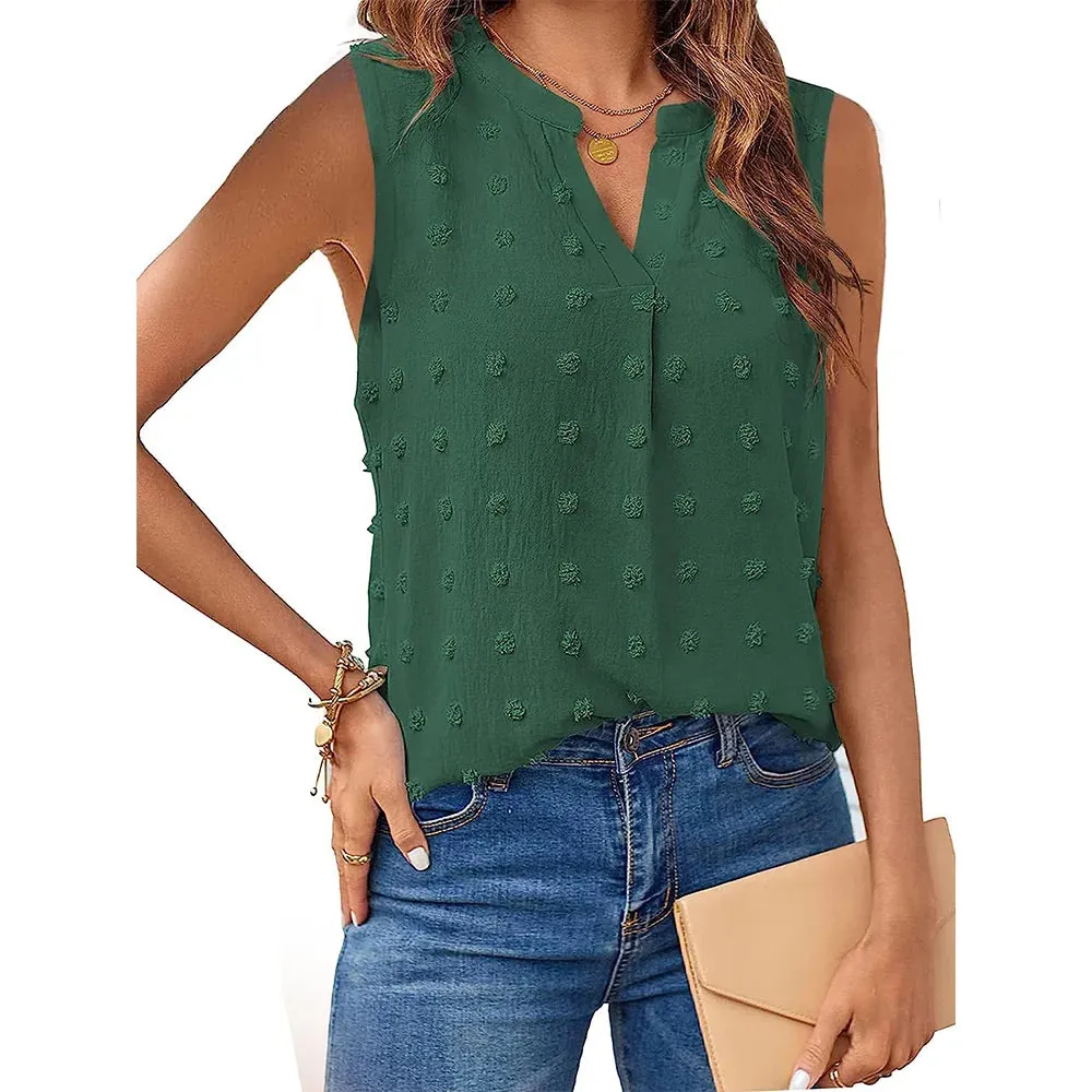 Women's Summer Tank Top | Sleeveless V Neck Corset Shirt  Dressy Casual T-Shirt