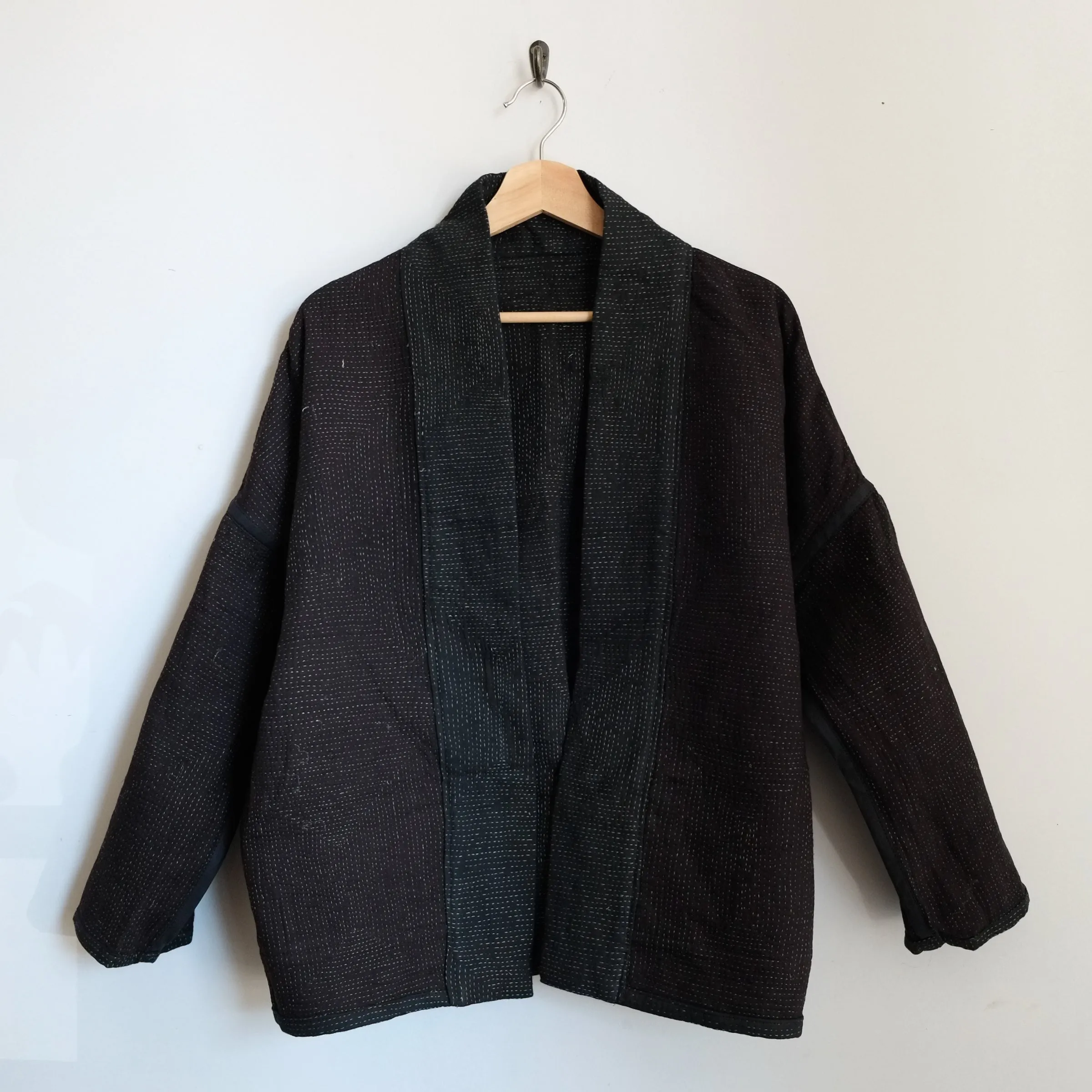 XS Black with White Thread Anoushka Jacket LM148